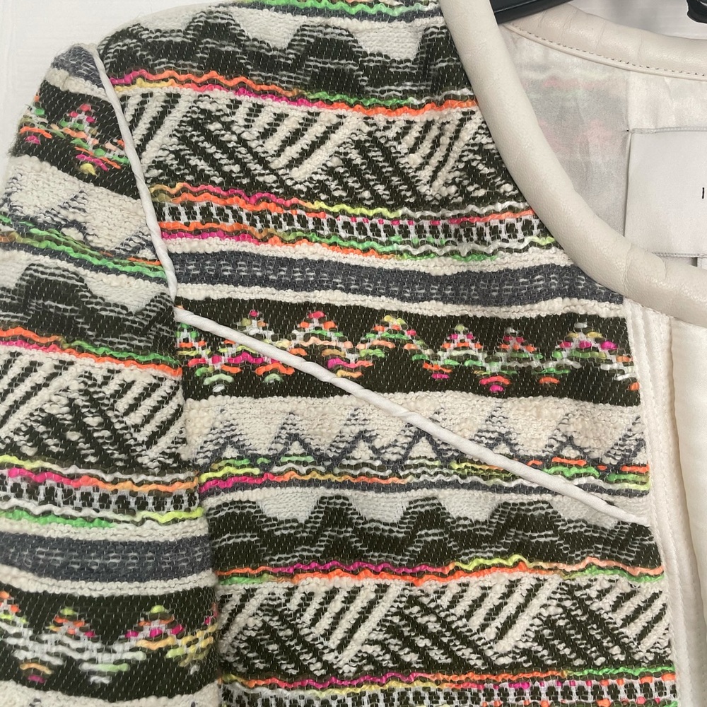 Iro Elomi Tweed Zip Pattern Jacket - image 6